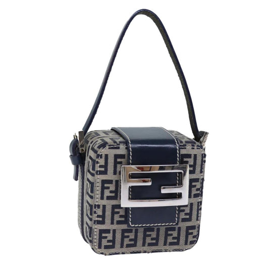 Navy Canvas Fendi Clutch