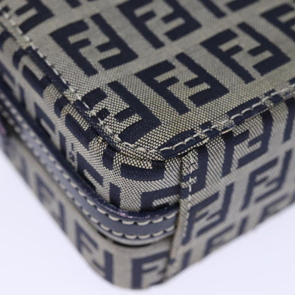 Navy Canvas Fendi Clutch