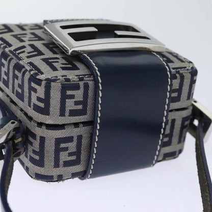 Navy Canvas Fendi Clutch