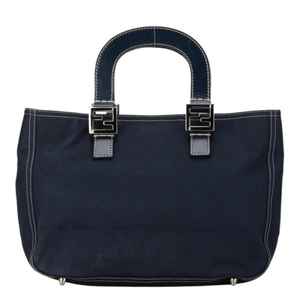 Navy Canvas Fendi Handbag