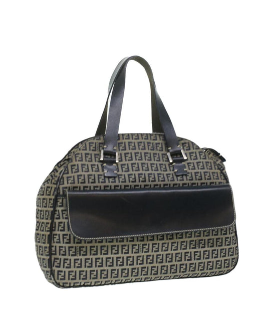 Navy Canvas Fendi Handbag