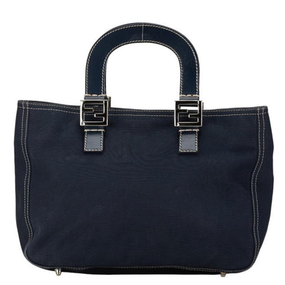 Navy Canvas Fendi Handbag