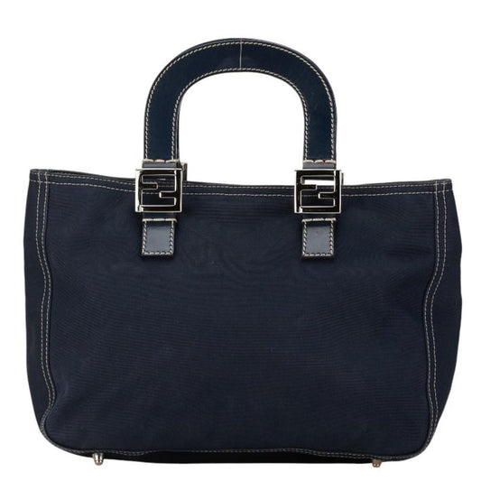 Navy Canvas Fendi Handbag