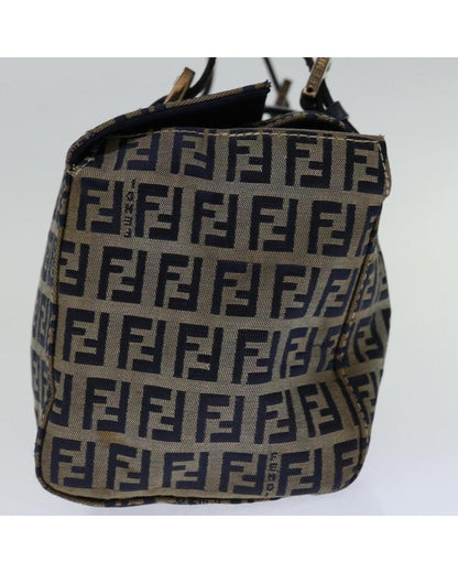 Navy Canvas Fendi Handbag