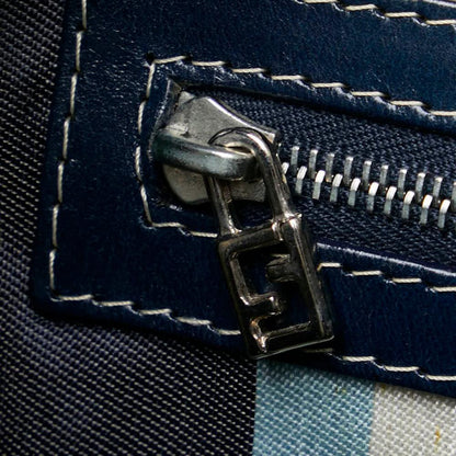 Navy Canvas Fendi Handbag