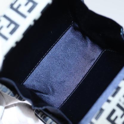 Navy Canvas Fendi Shoulder Bag