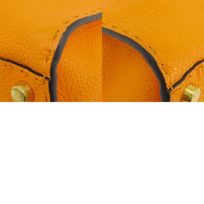 Orange Leather Fendi Peekaboo