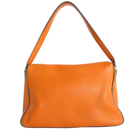 Orange Leather Fendi Baguette Mamma
