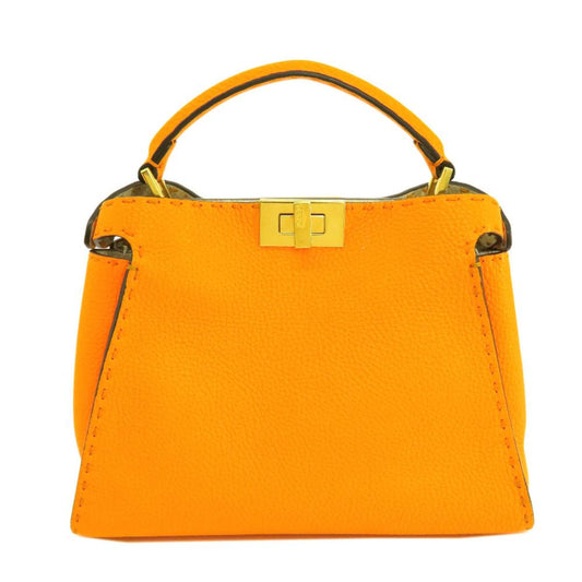 Orange Leather Fendi Peekaboo
