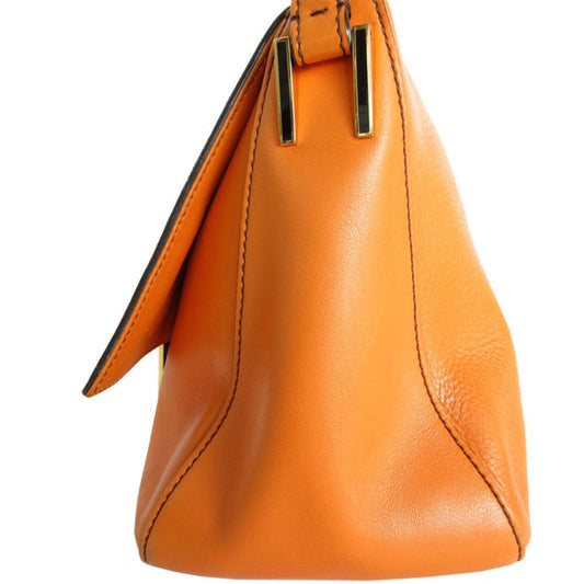 Orange Leather Fendi Baguette Mamma