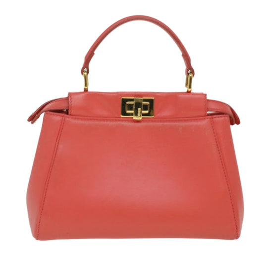 Orange Leather Fendi Handbag