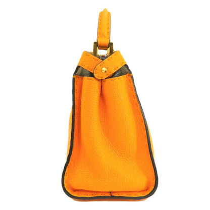 Orange Leather Fendi Peekaboo