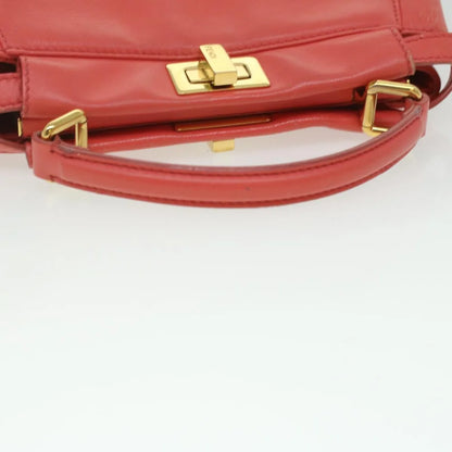 Orange Leather Fendi Handbag