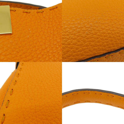 Orange Leather Fendi Peekaboo