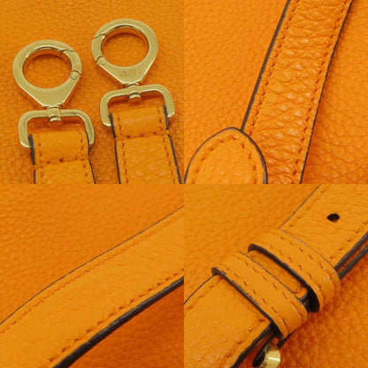 Orange Leather Fendi Peekaboo