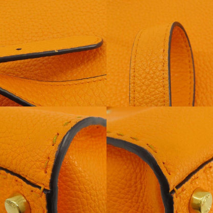 Orange Leather Fendi Peekaboo