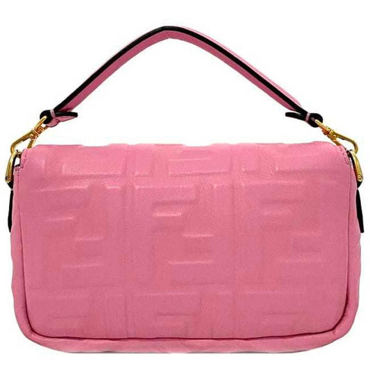 Pink Fabric Fendi Baguette