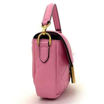 Pink Fabric Fendi Baguette