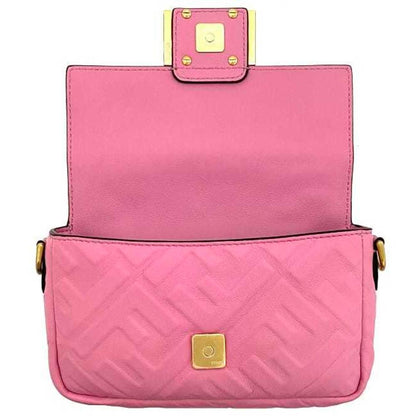 Pink Fabric Fendi Baguette