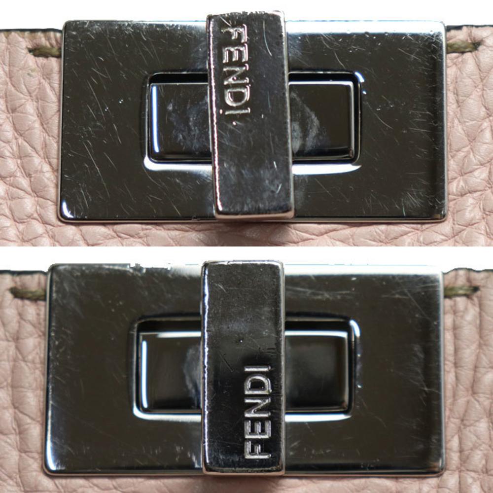 Pink Fabric Fendi Peekaboo