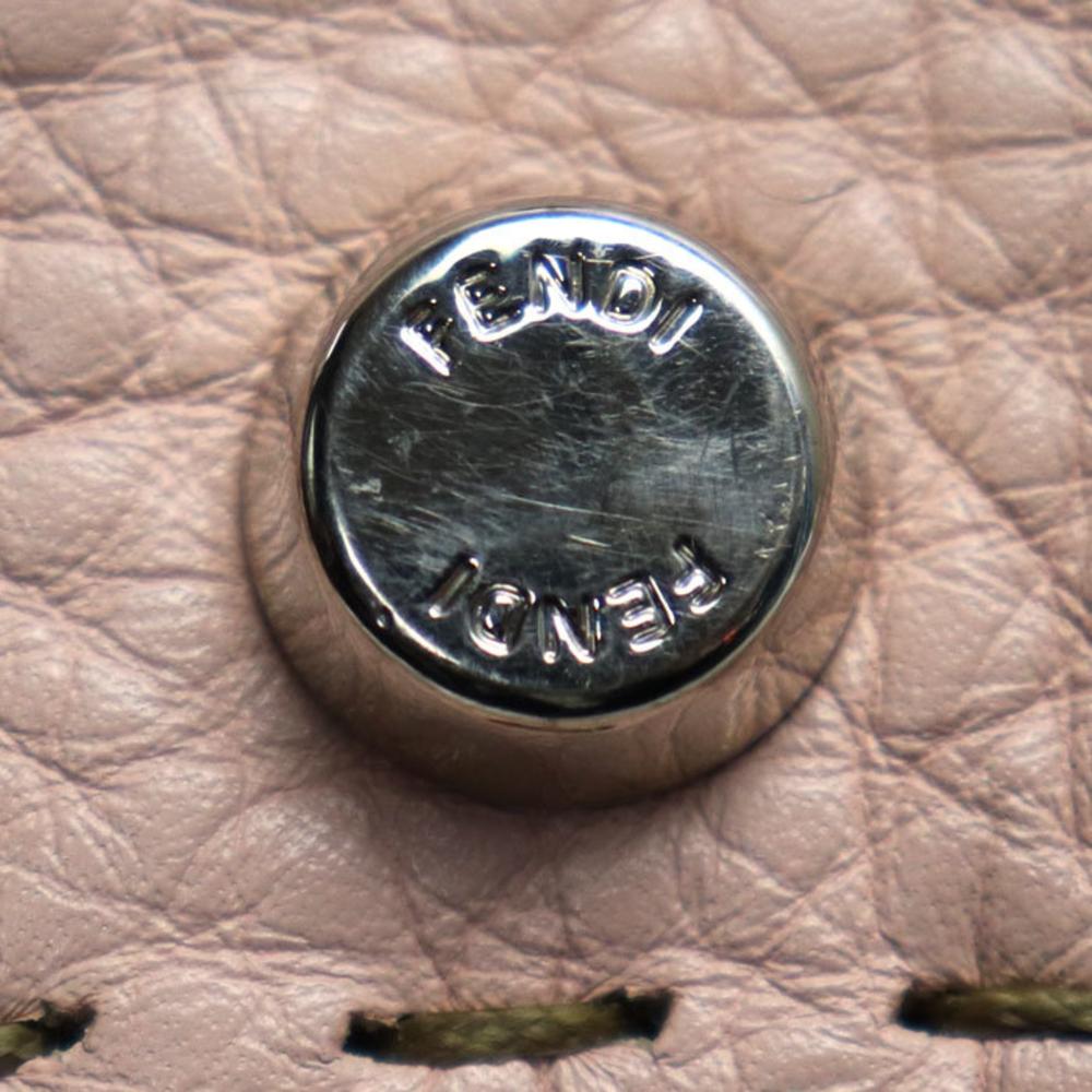 Pink Fabric Fendi Peekaboo