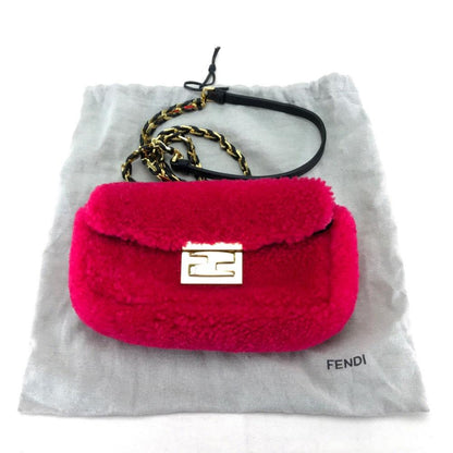 Pink Fur Fendi Baguette