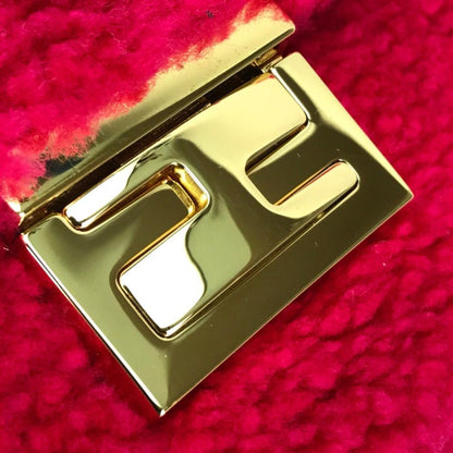 Pink Fur Fendi Baguette