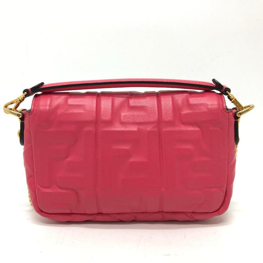 Pink Leather Fendi Baguette