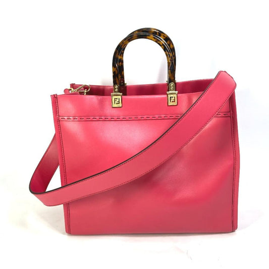 Pink Leather Fendi Baguette