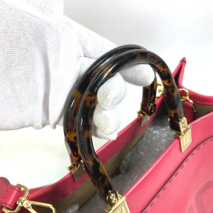 Pink Leather Fendi Baguette