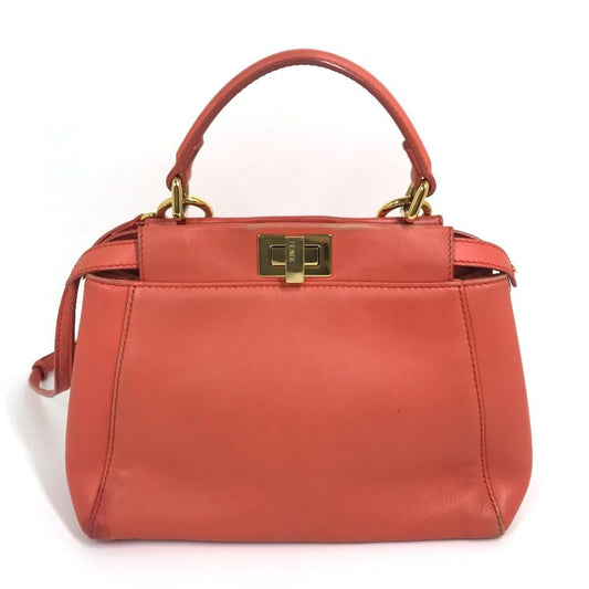 Pink Leather Fendi Handbag