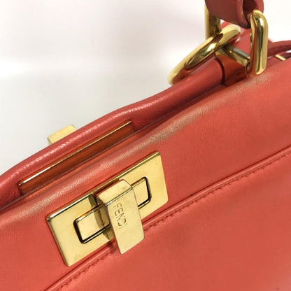 Pink Leather Fendi Handbag