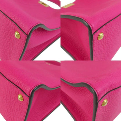 Pink Leather Fendi Peekaboo