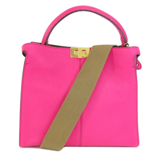 Pink Leather Fendi Peekaboo