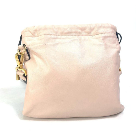 Pink Leather Fendi Shoulder Bag