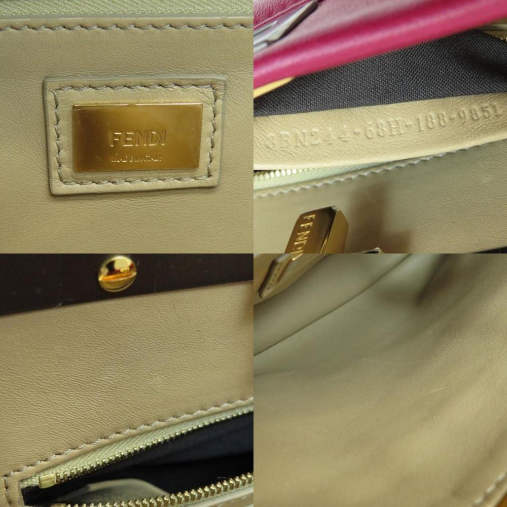 Purple Fabric Fendi Peekaboo