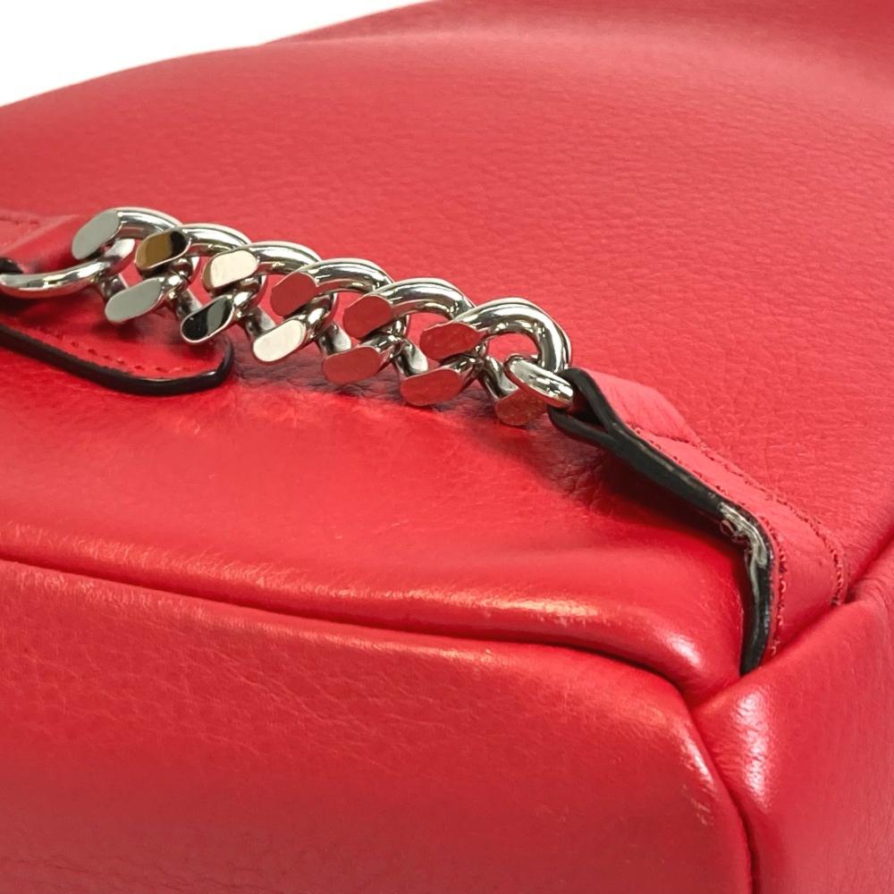 Red Leather Fendi Backpack