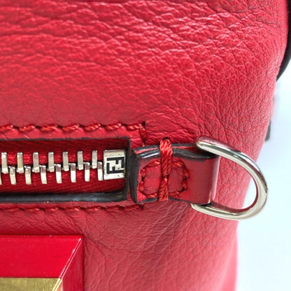 Red Leather Fendi Backpack
