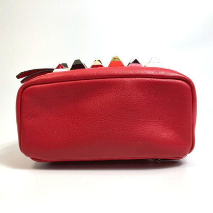 Red Leather Fendi Backpack