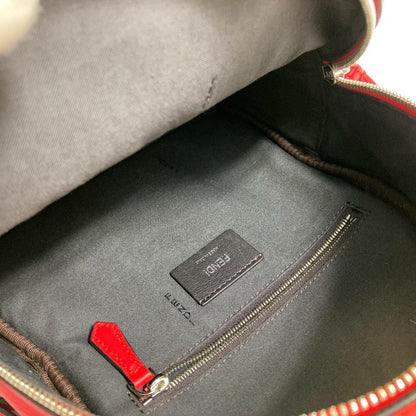Red Leather Fendi Backpack