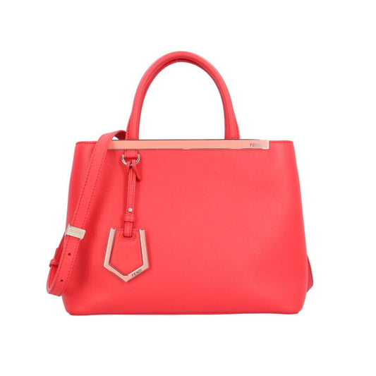 Red Leather Fendi Handbag