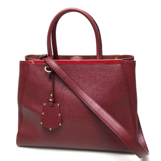 Red Leather Fendi Handbag