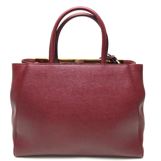 Red Leather Fendi Handbag