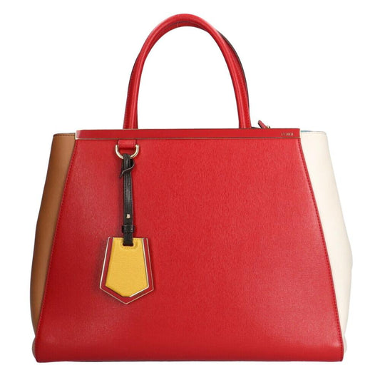 Red Leather Fendi Shoulder Bag