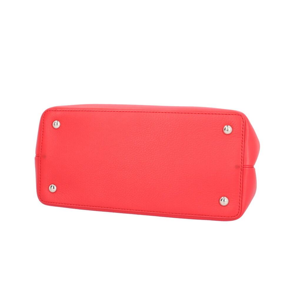 Red Leather Fendi Shoulder Bag