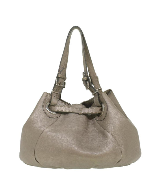 Silver Leather Fendi Handbag