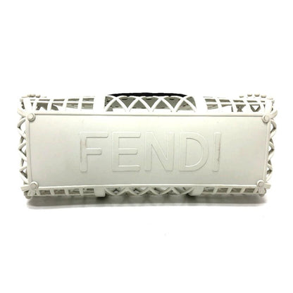 White Canvas Fendi Handbag