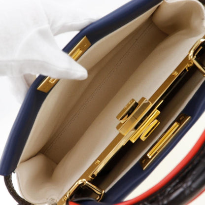 White Canvas Fendi Peekaboo