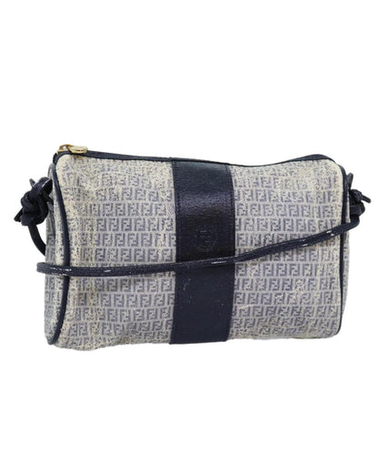 White Canvas Fendi Shoulder Bag
