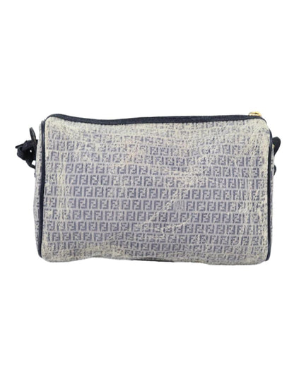 White Canvas Fendi Shoulder Bag